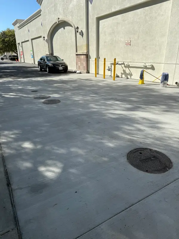 parking lot being milled