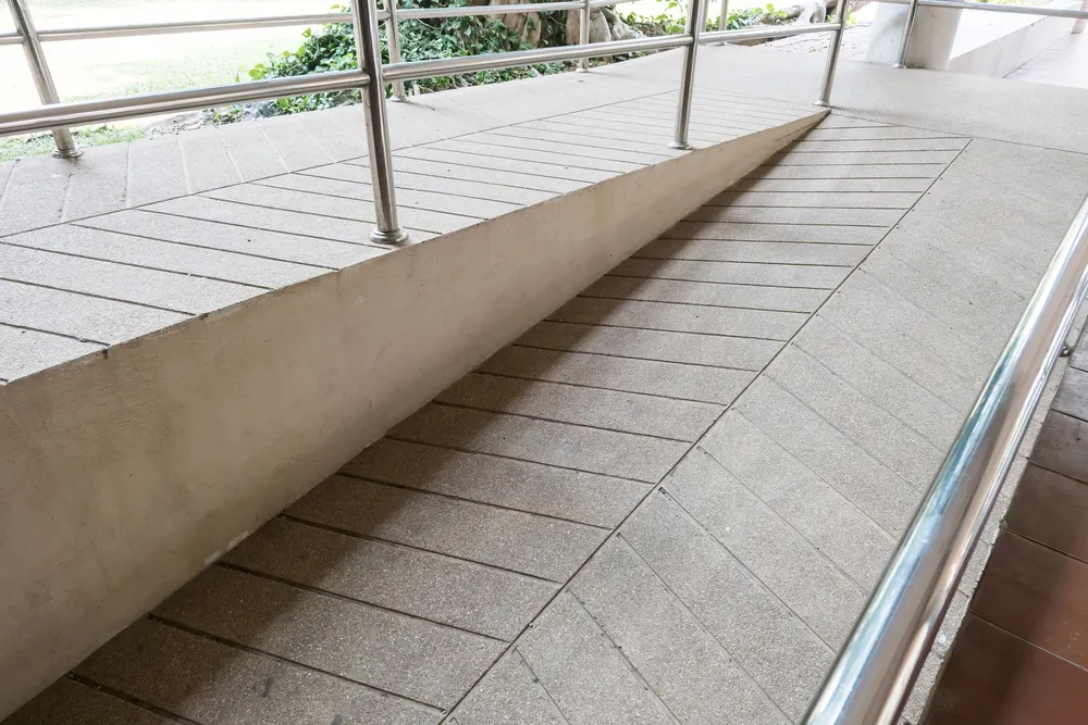 Concrete ADA compliant Ramp